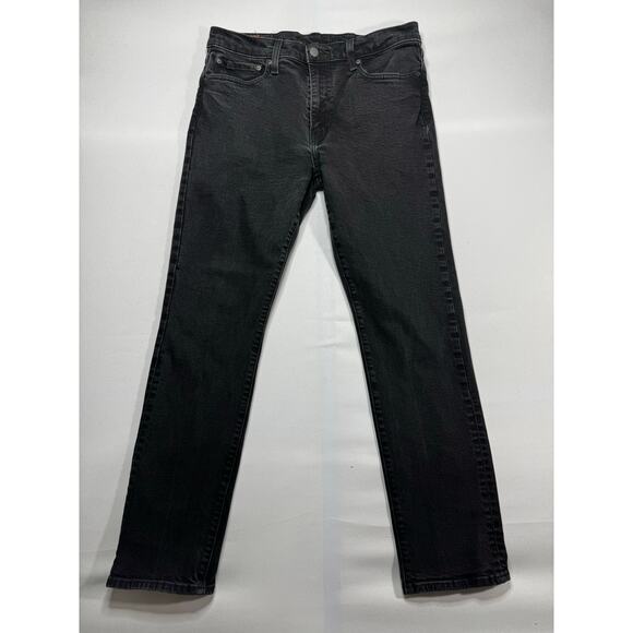 Levi's 502 Men's Tapered Leg Black Denim Jeans - Size 33x32 (33x29) - Picture 1 of 5